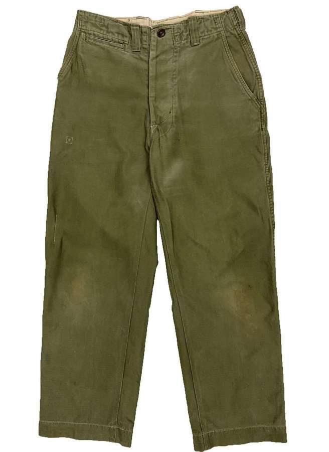 Original WW2 US Army M43 Combat trousers - Size 31x28