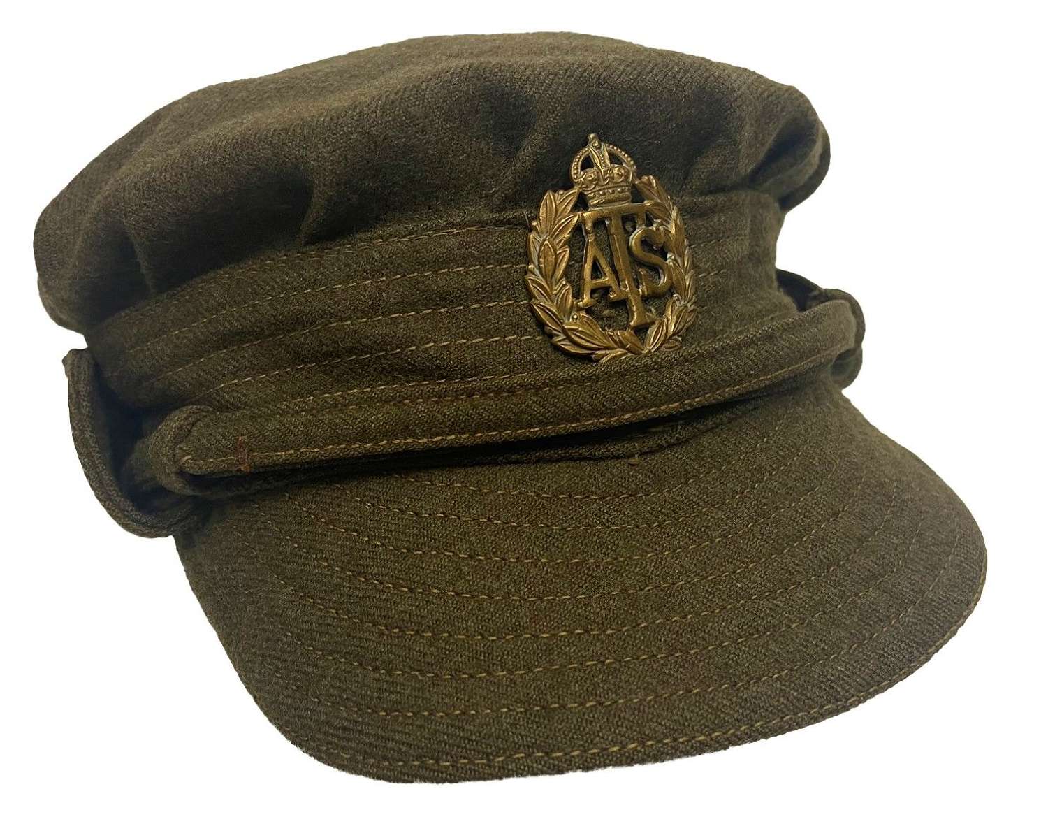 Scarce Original 1941 Dated First Pattern ATS Peaked Cap