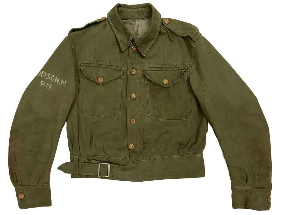 Original 1950s British Denim Battledress Jacket - Royal Marines