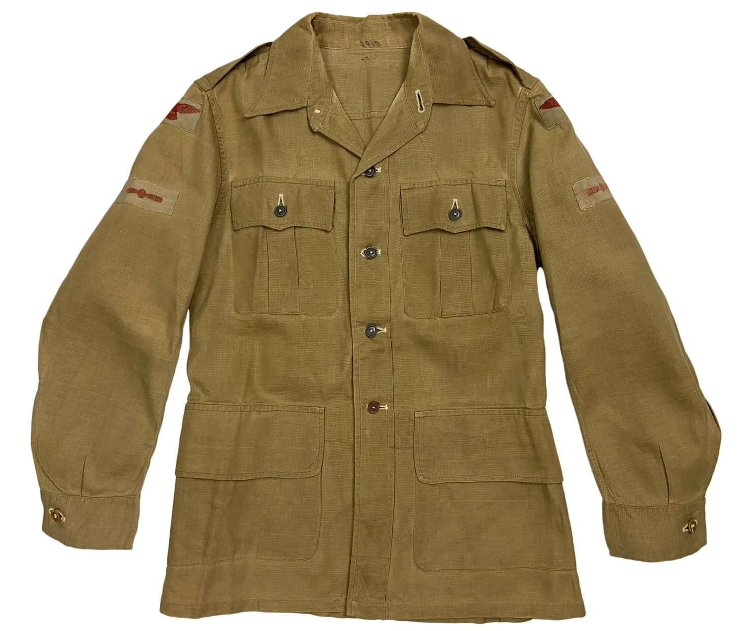 Original WW2 RAF Khaki Drill Aertex Bush Jacket - LAC