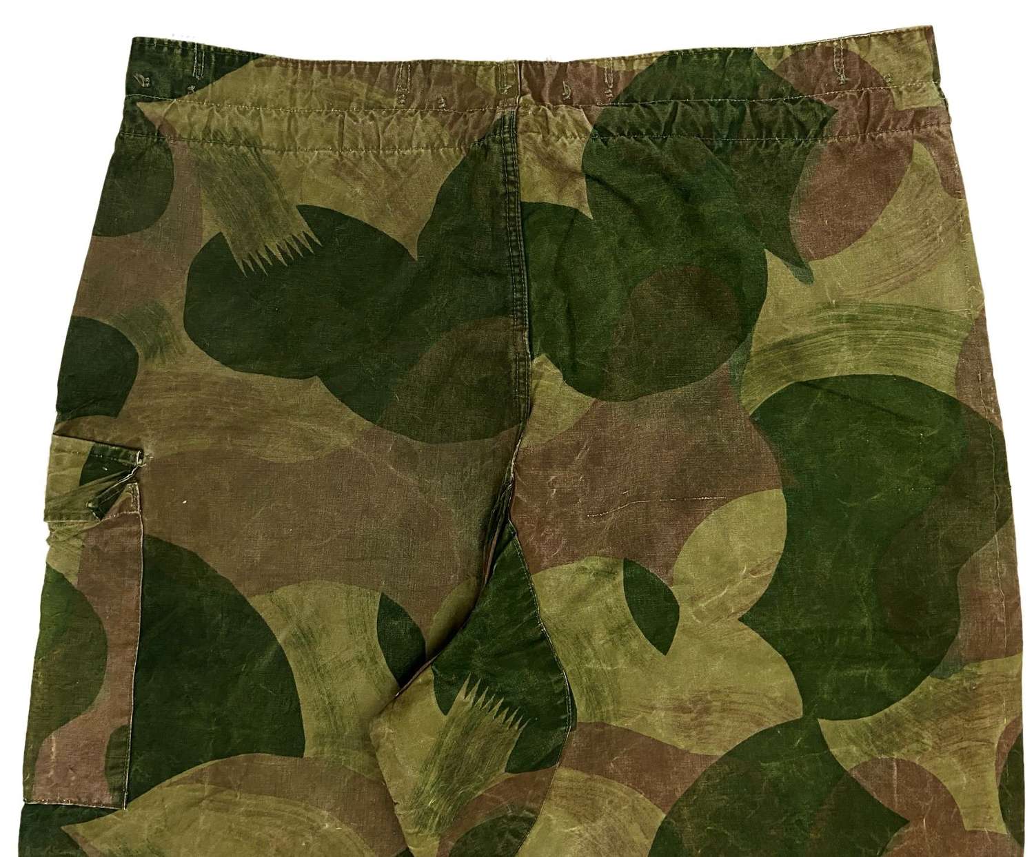 Original 1956 Dated Belgian Army Brushstroke Camouflage Trousers