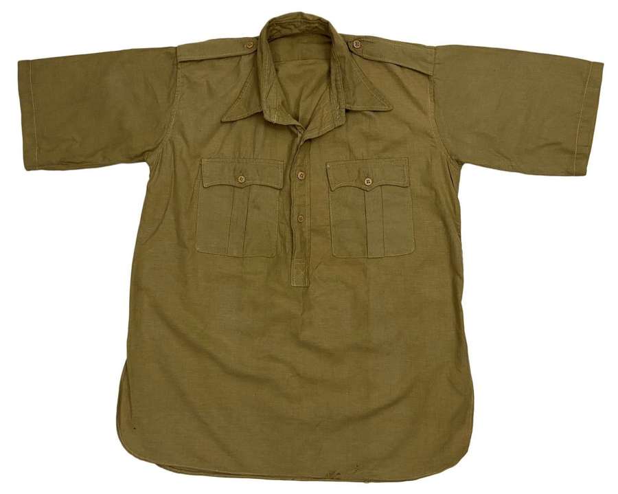 Original WW2 British Officers Khaki Drill Aertex Shirt