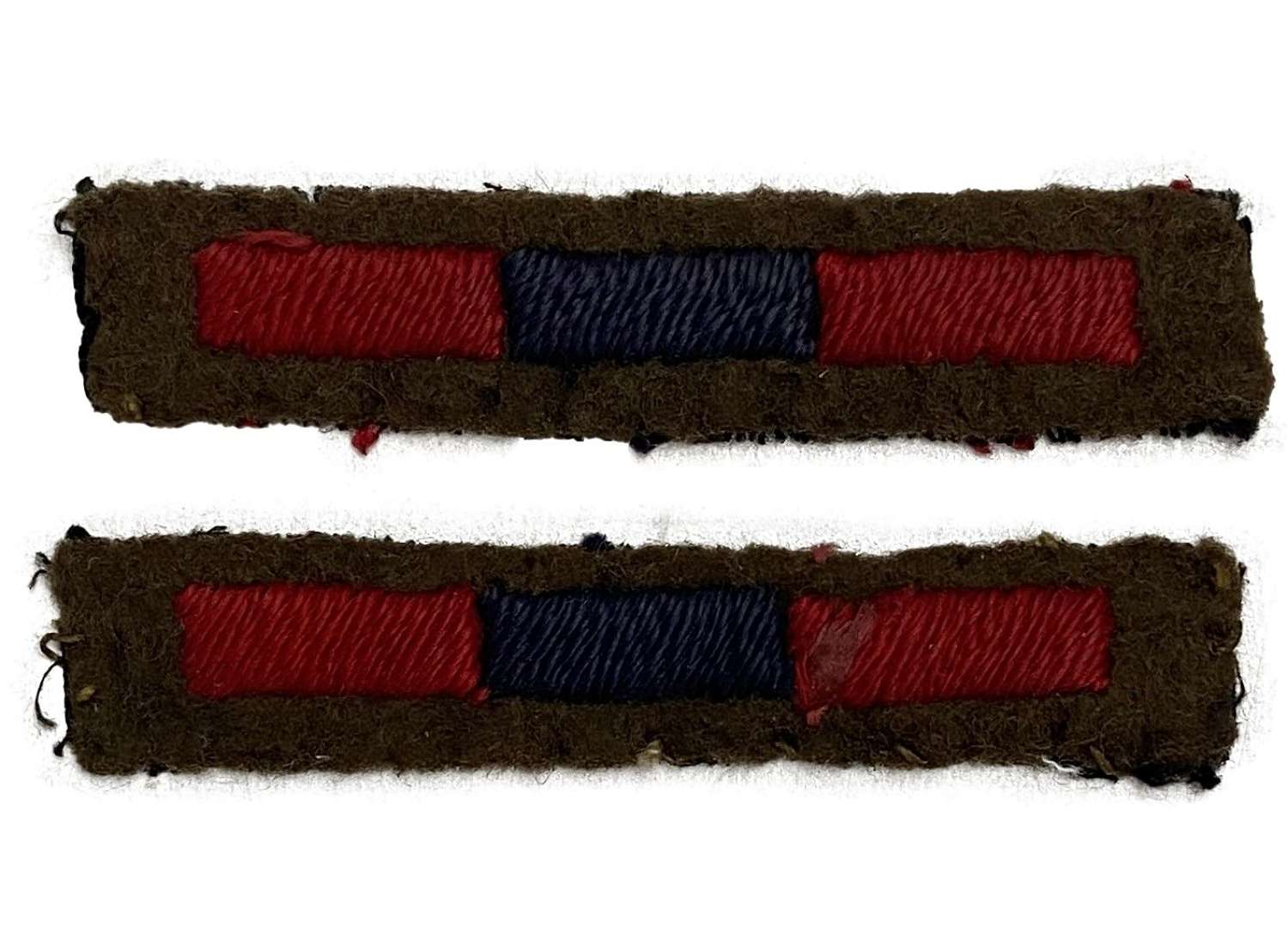 WW2 BRITISH ROYAL ARMY MEDICAL CORPS ARM BRANCH OF SERVICE STRIPES COTTON 