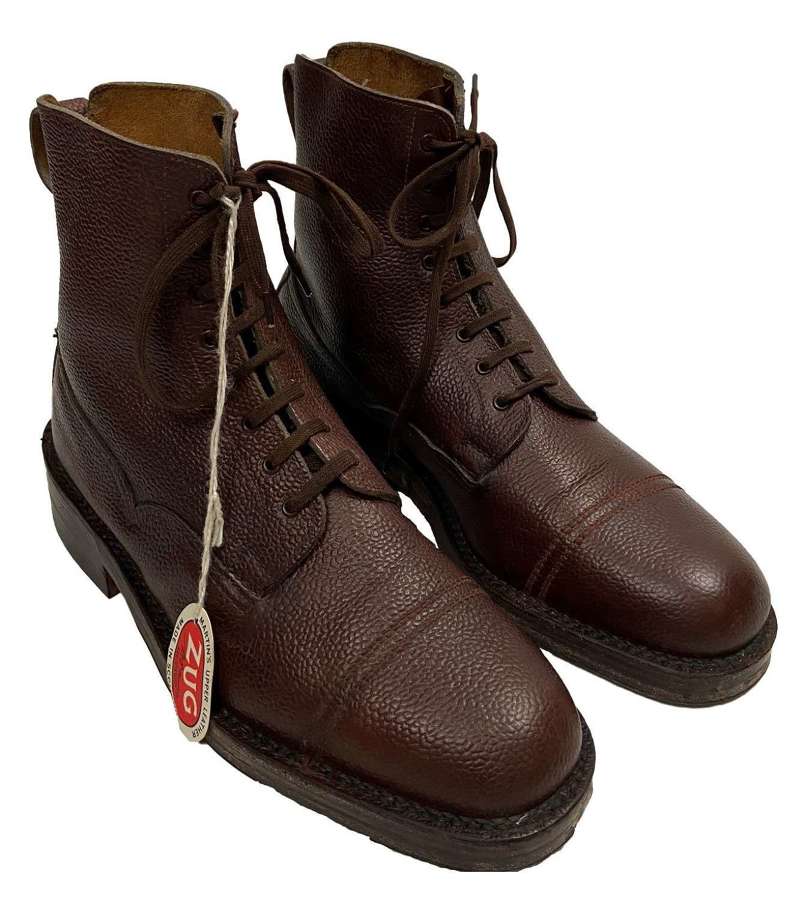 Original 1950s Veldtschoen Brown Leather Ankle Boots by 'George Webb'