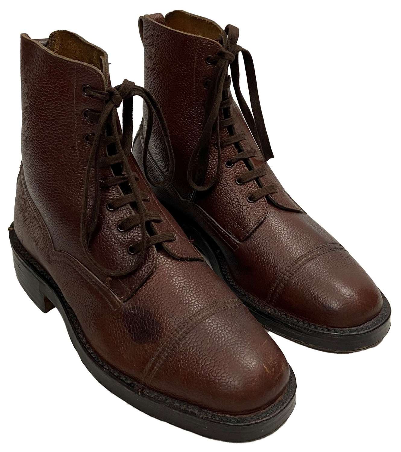 Original 1950s VeldtSchoen Brown Leather Boots by 'John Brocklehurst'