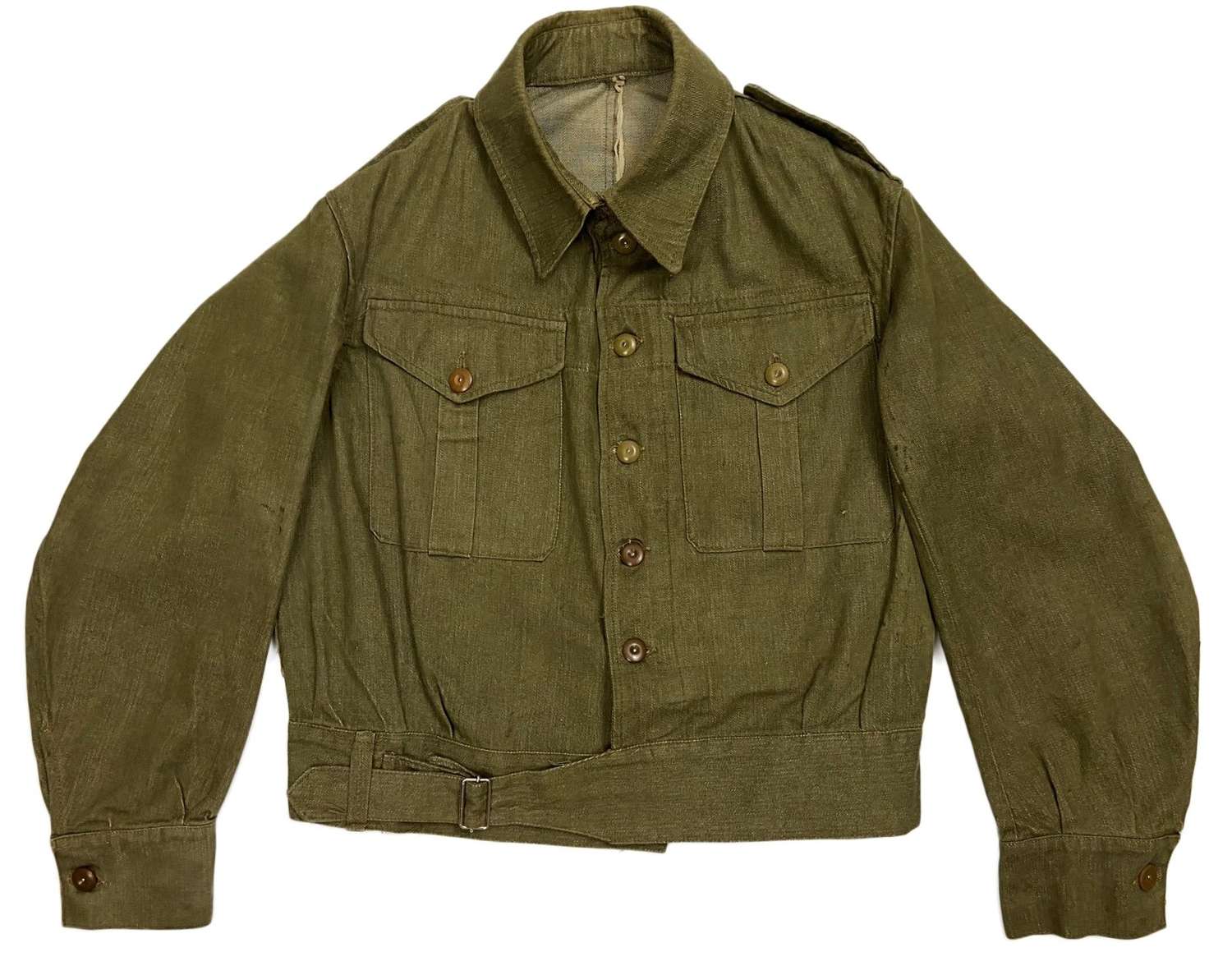 Original 1941 Dated First Pattern Denim Battledress Blouse - Size 6