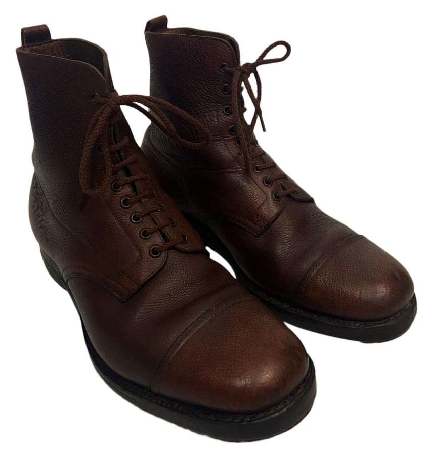 Original WW2 British Army Officers Brown Ankle Boots