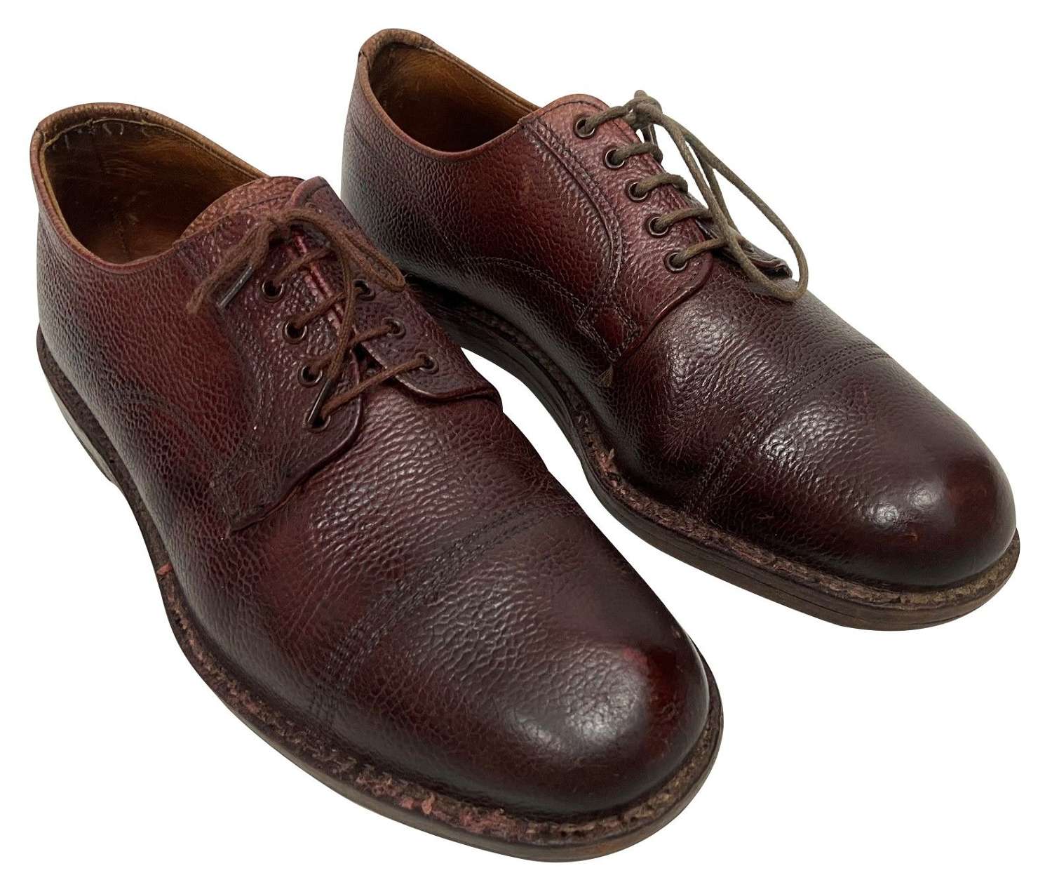 dynamic Performer Social studies Original 1950s Men's Veldtschoen Brown Leather Shoes - Size 8