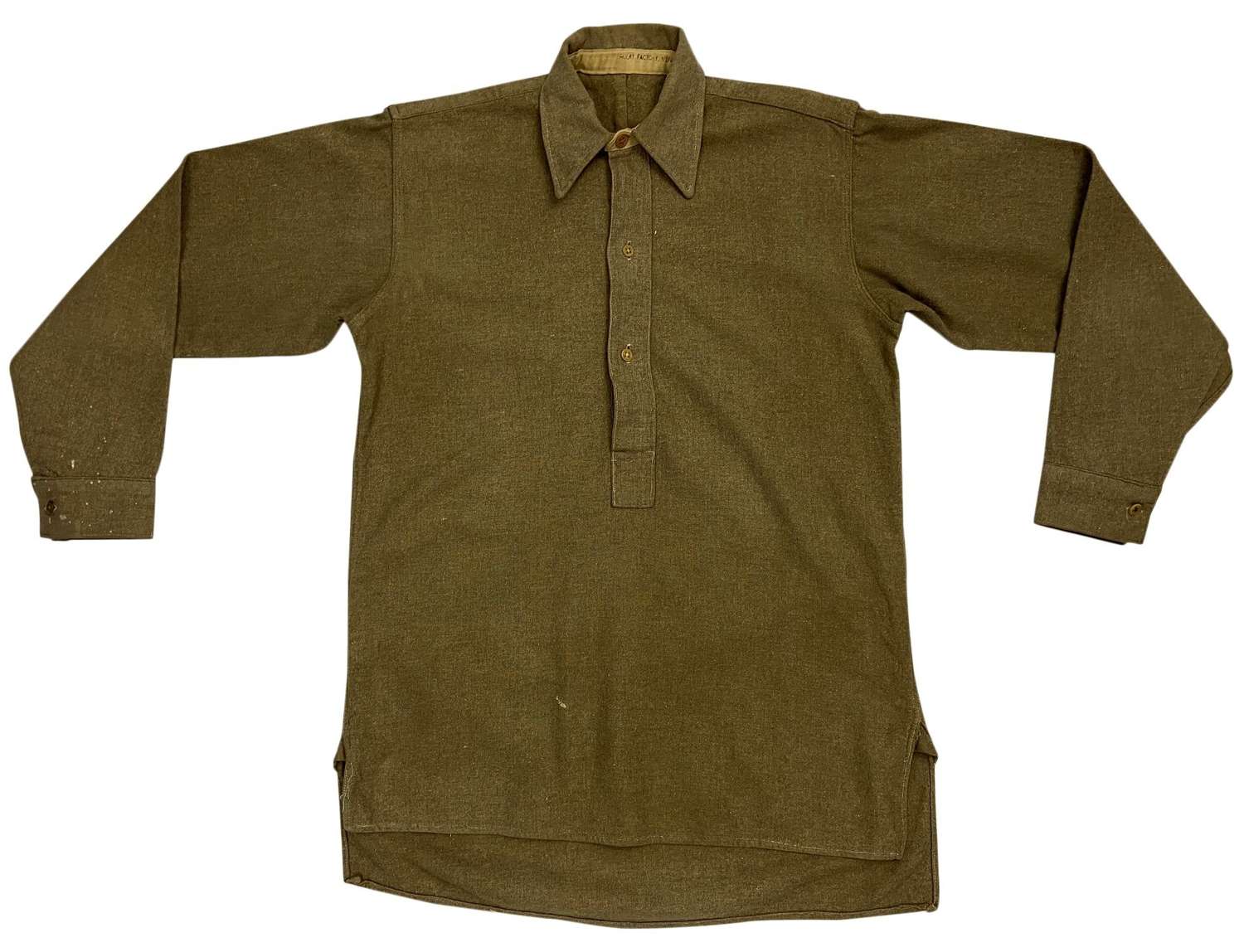 Original Late WW2 British Army Ordinary Ranks Collared Shirt