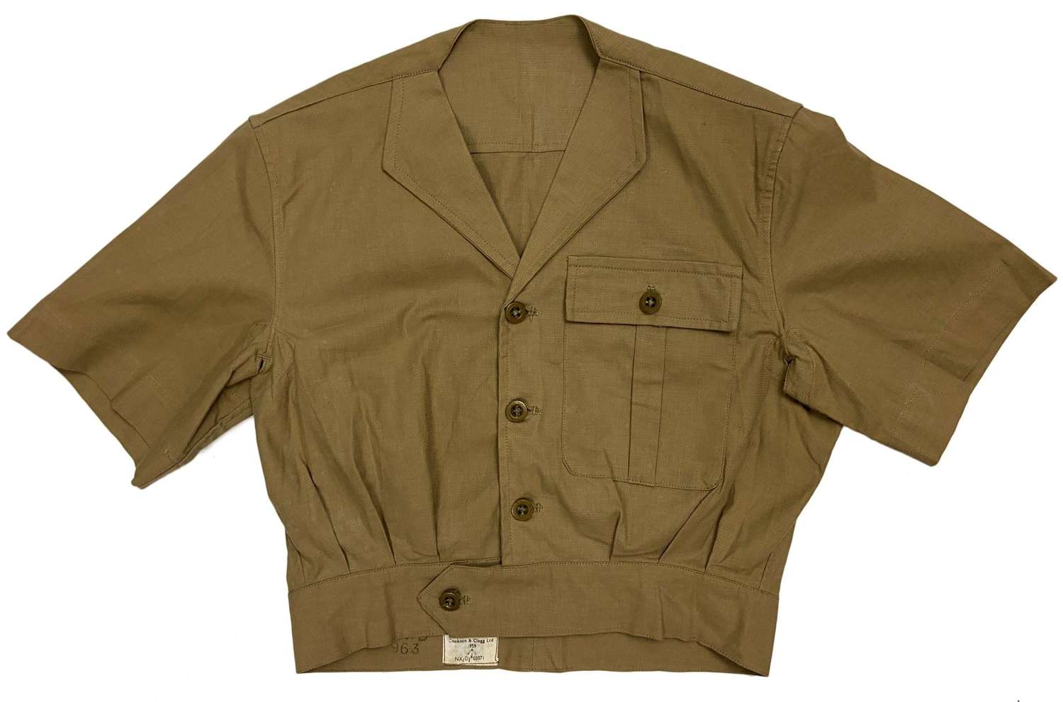 Original 1959 Dated RAF Khaki Drill Combination Suit Jacket - Size 2