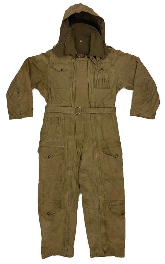 Rare Original 1944 Dated British Army Winter Tank Suit - Size 4 + Hood