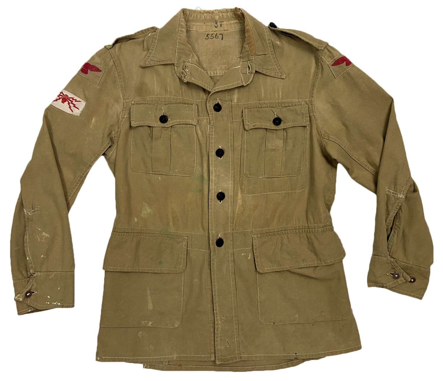 Original 1945 Dated RAF Khaki Drill Bush Jacket - Size 6
