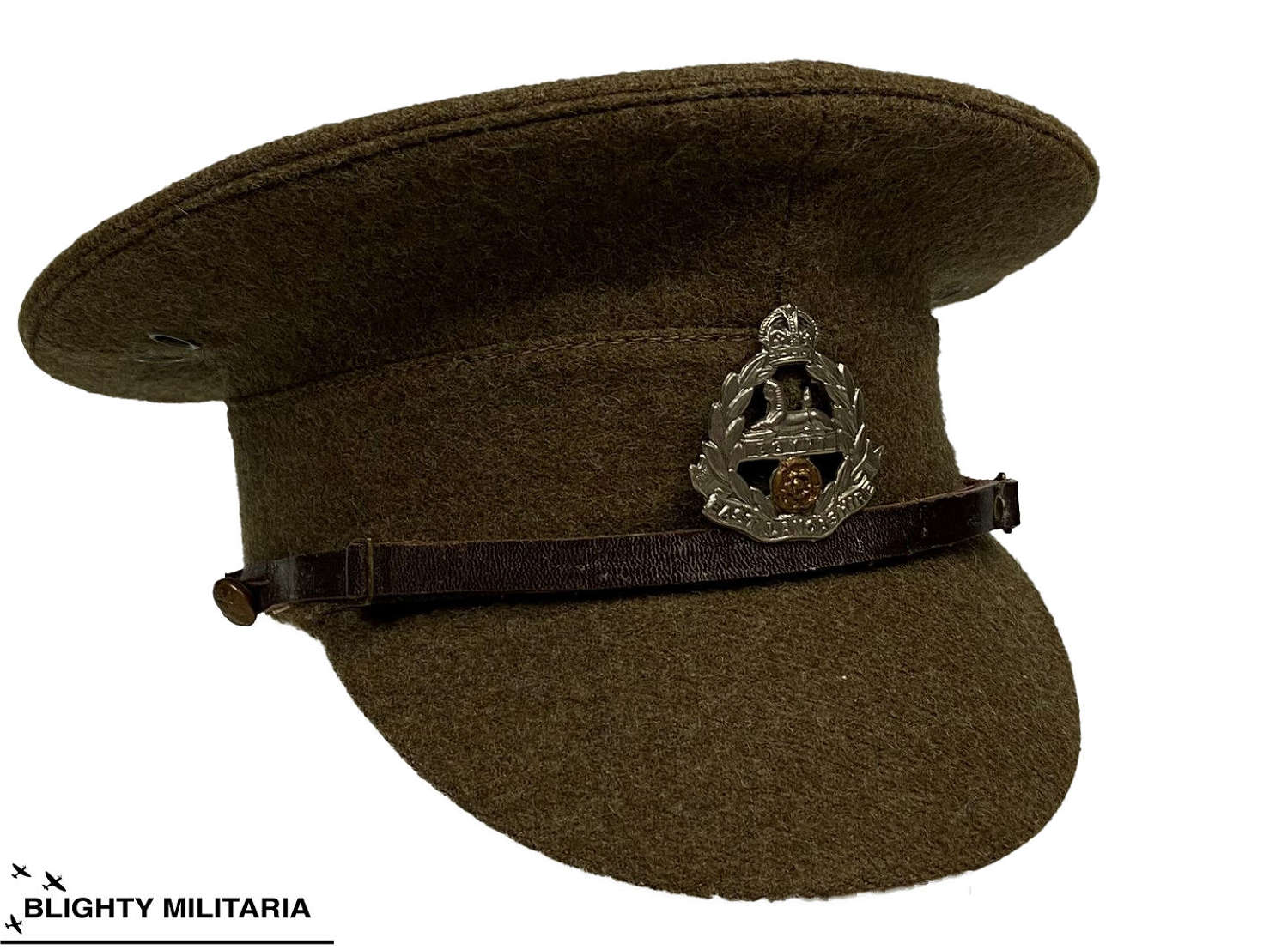 Original British Army 1922 Pattern Service Dress Cap - 6 3/8