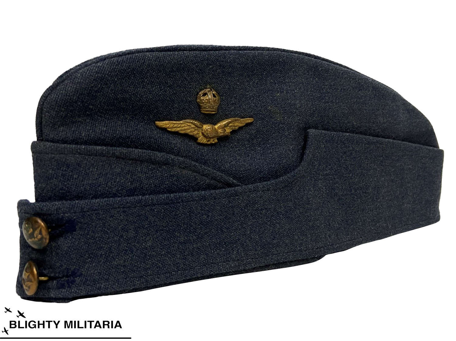 Original WW2 RAF Officers Forage Cap - Large Size