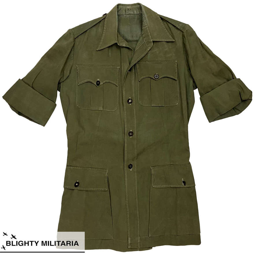 Original 1950s British Officers Jungle Green Bush Jacket