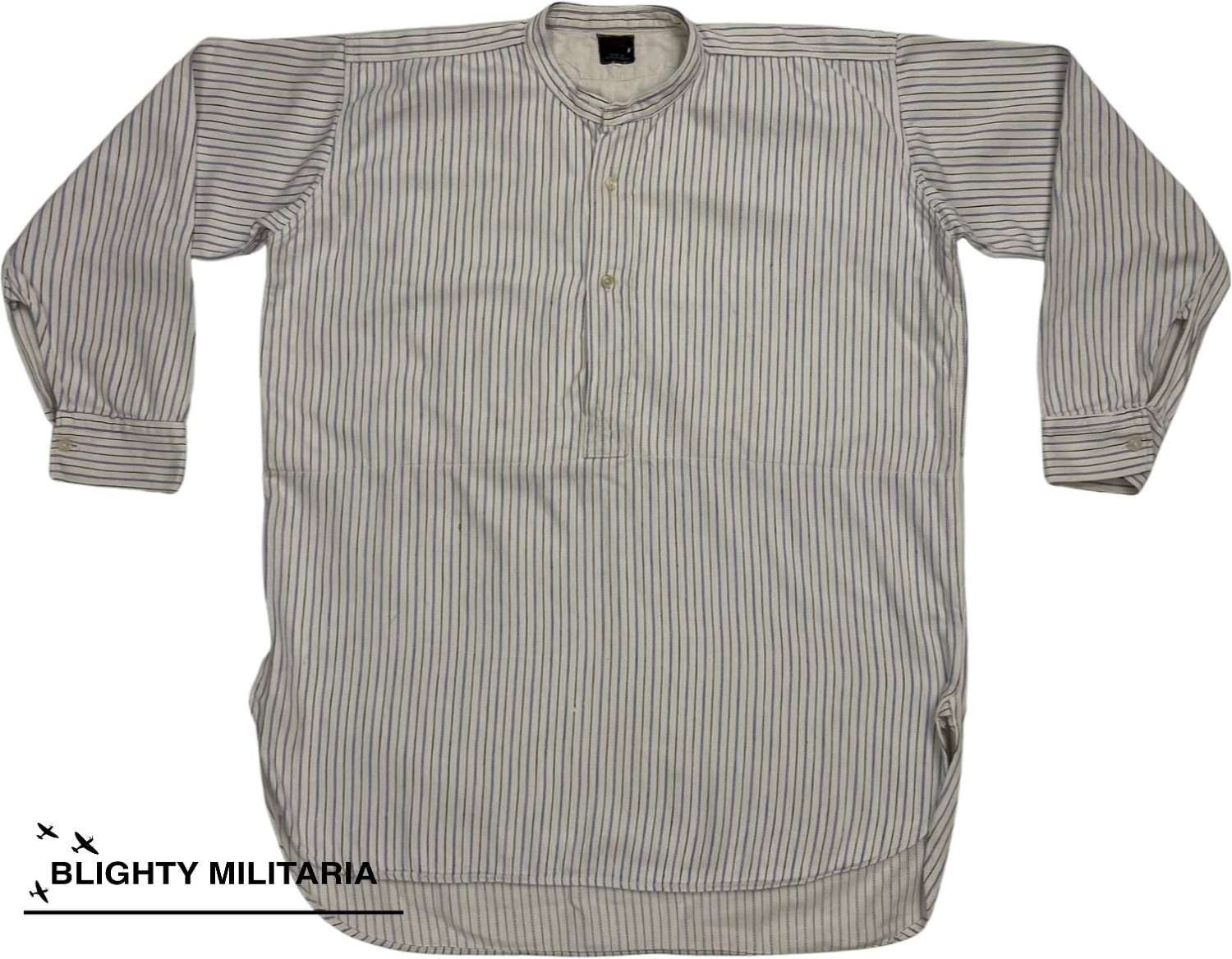Original 1950s Men's Wool Collarless Shirt by 'Somax'