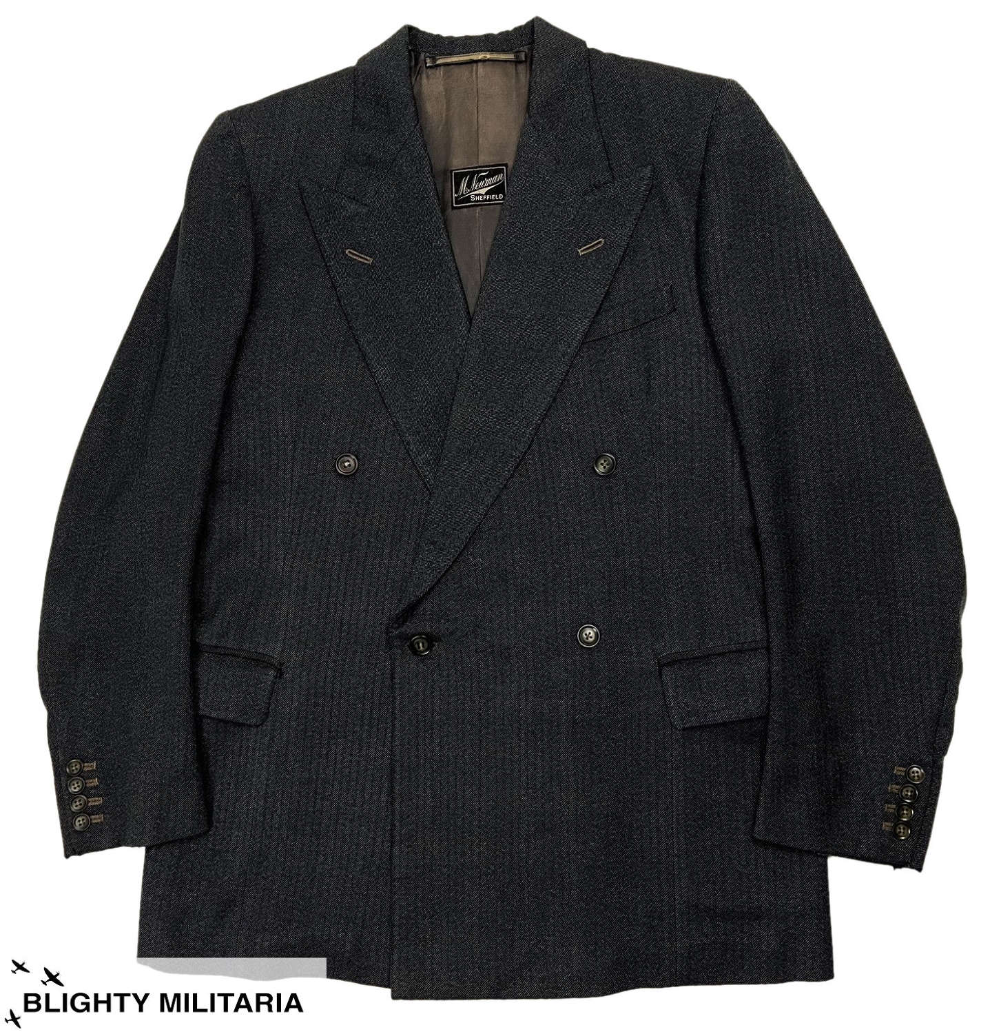 Original 1954 Dated Men's Double Breasted Jacket by 'M. Newman'