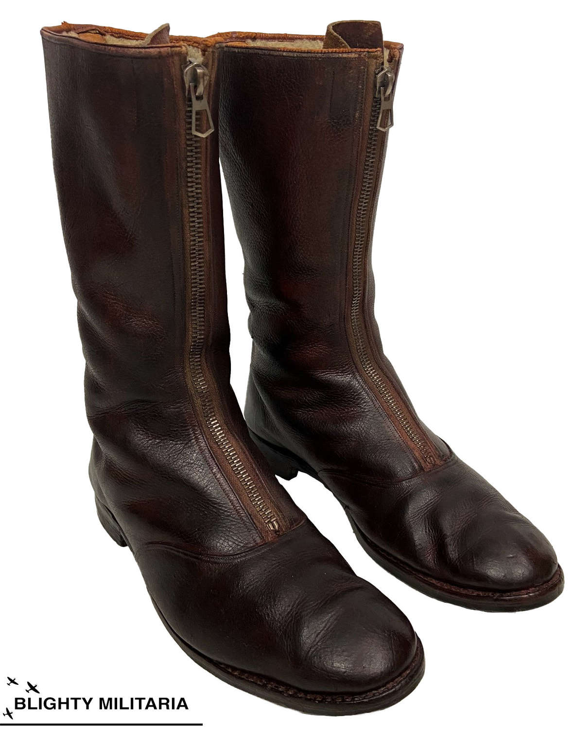 Scarce 1930s Flying Boots by 'Harrods' - Size 10 1/2