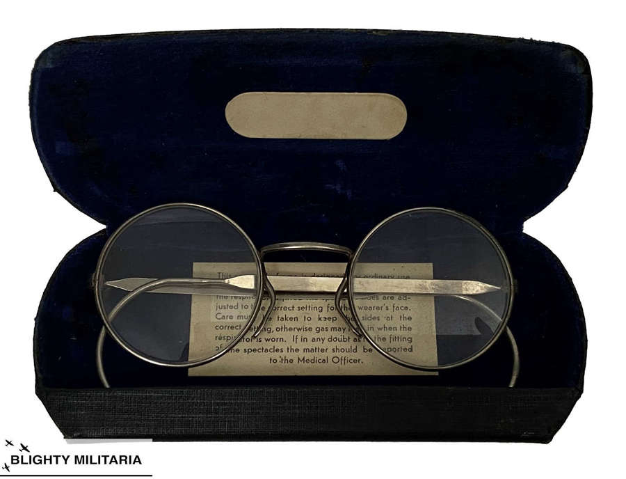 Original British Army Issue Respirator Glasses