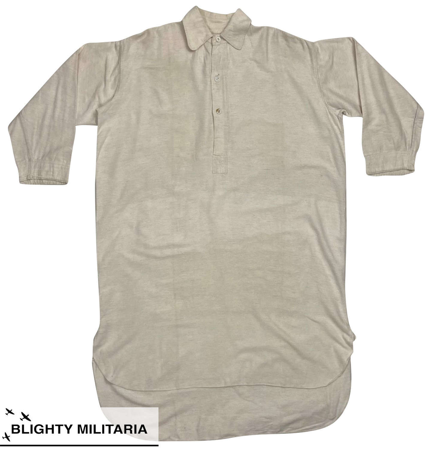 Original 1920s British Cotton Night Shirt by 'Boardmans'