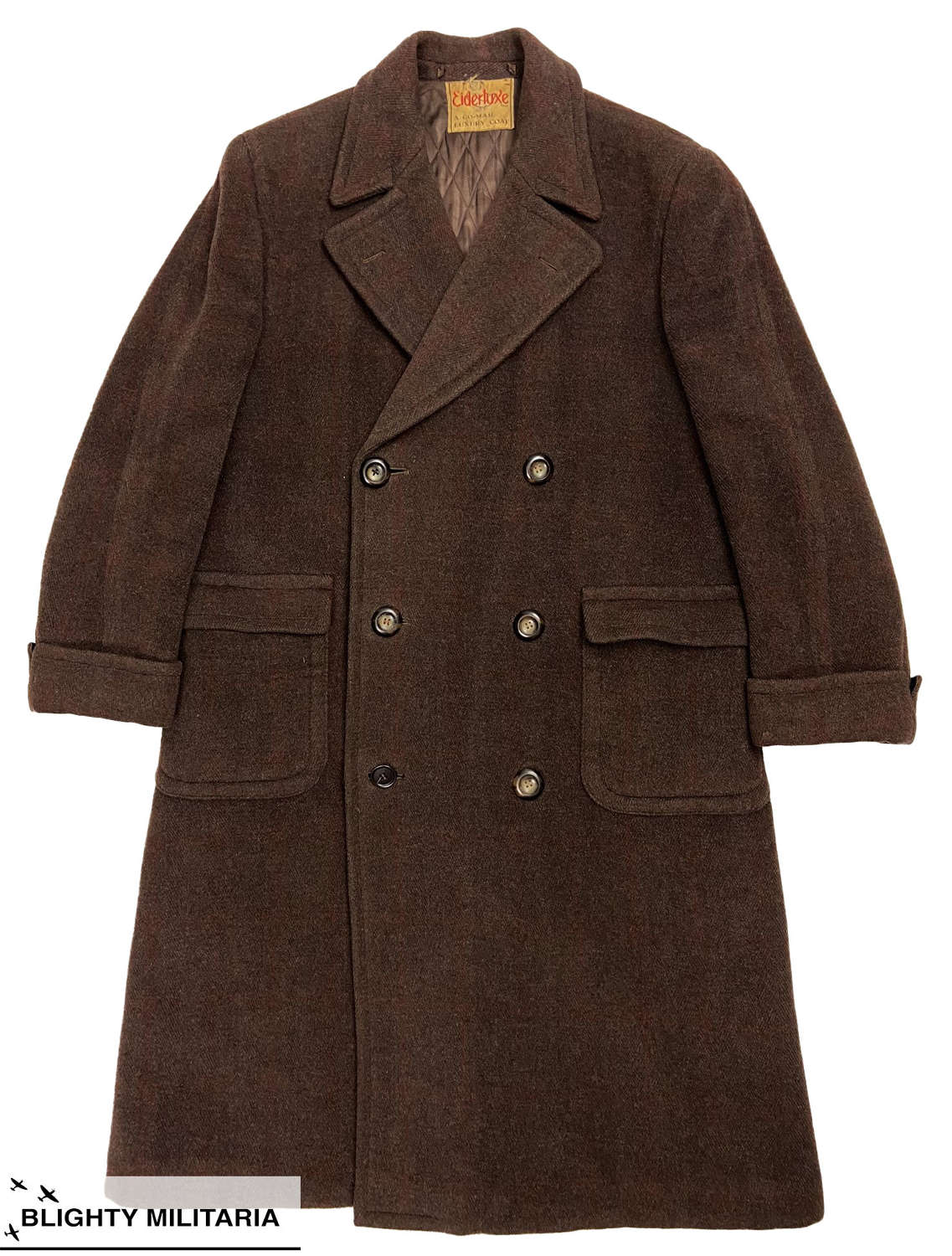 Original 1940s Men's Overcoat by 'Eiderlixe'