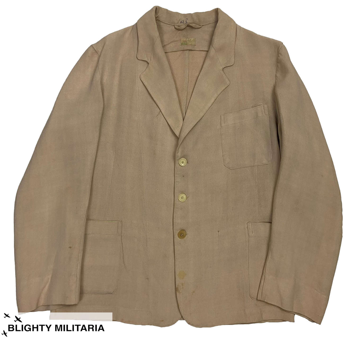 Original 1930s Palm Beach Linen Jacket - Size 38