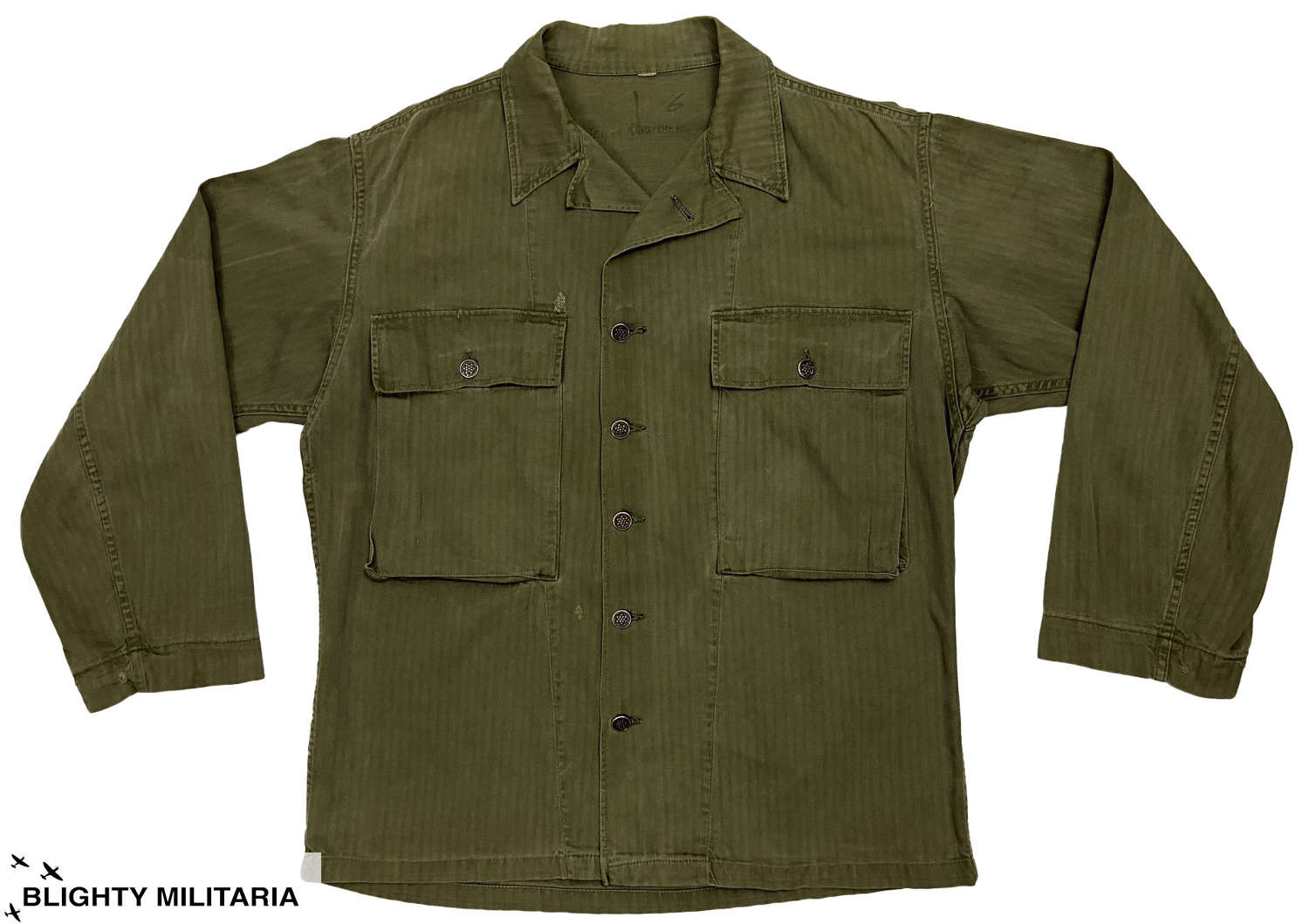 Original WW2 US Army Second Pattern HBT Jacket