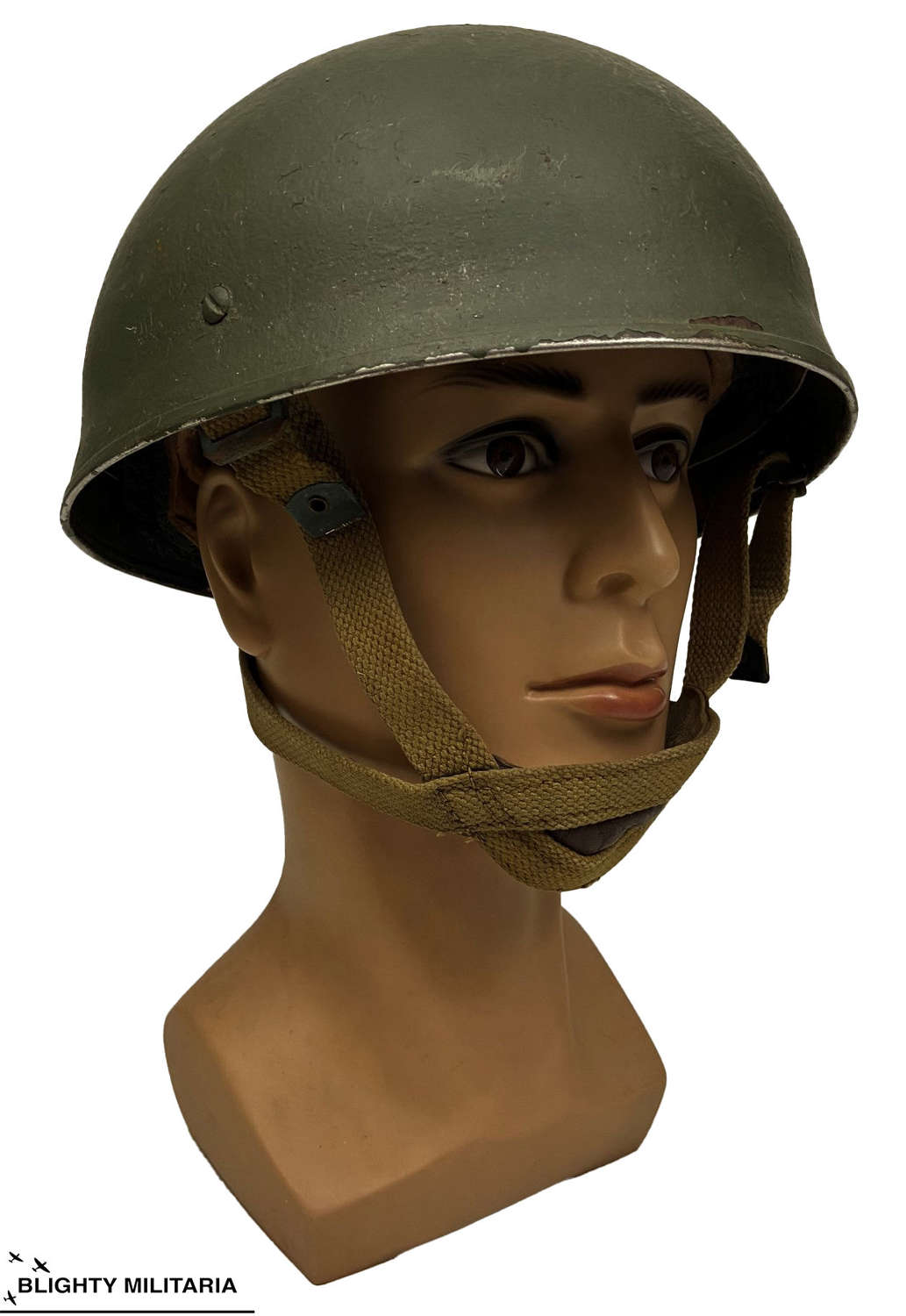 Original 1950s British Army Helmet, Steel, Airborne Troops by 'CWL'