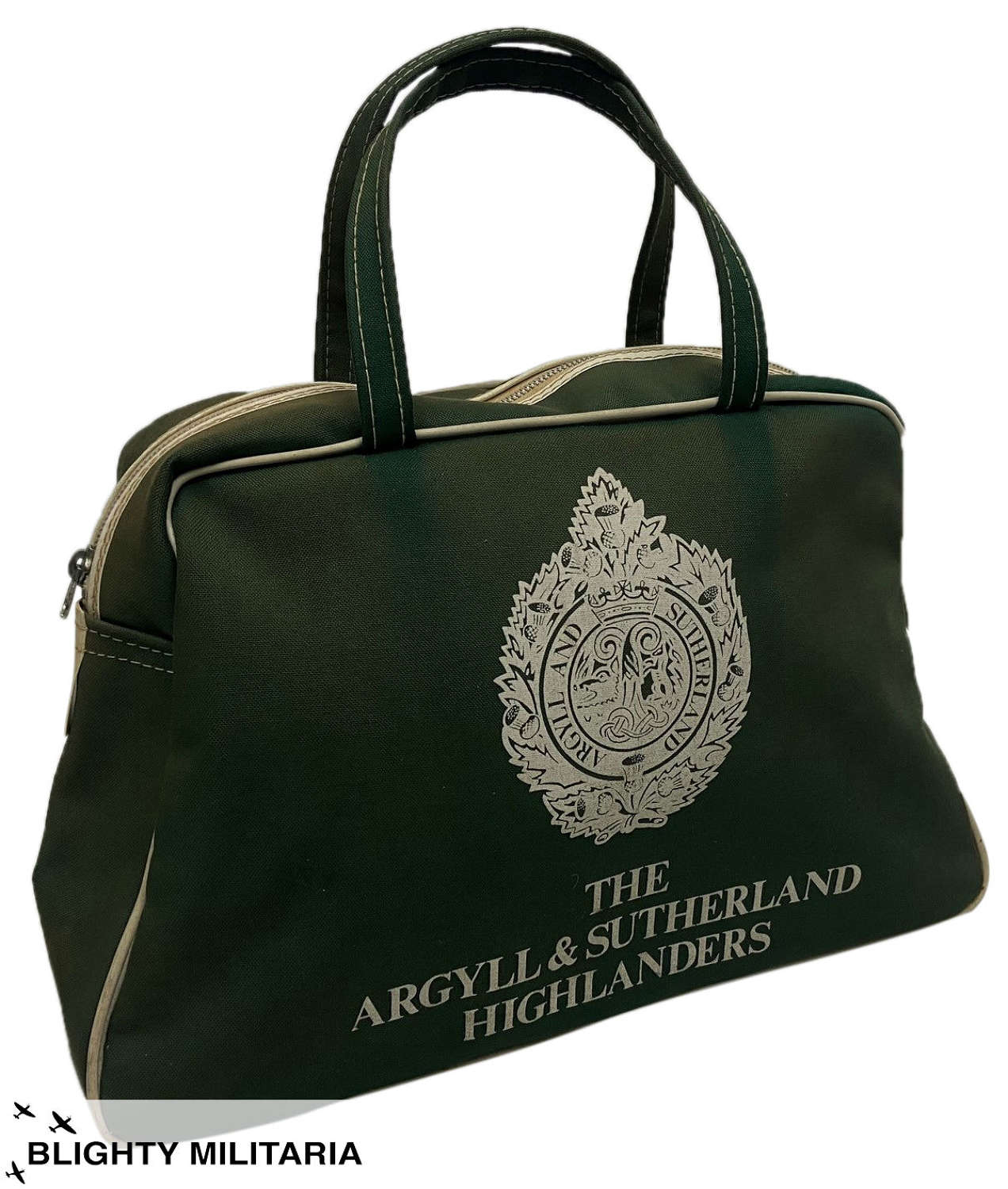 Original 1960s Argyll & Sutherland Highlanders Travel Bag
