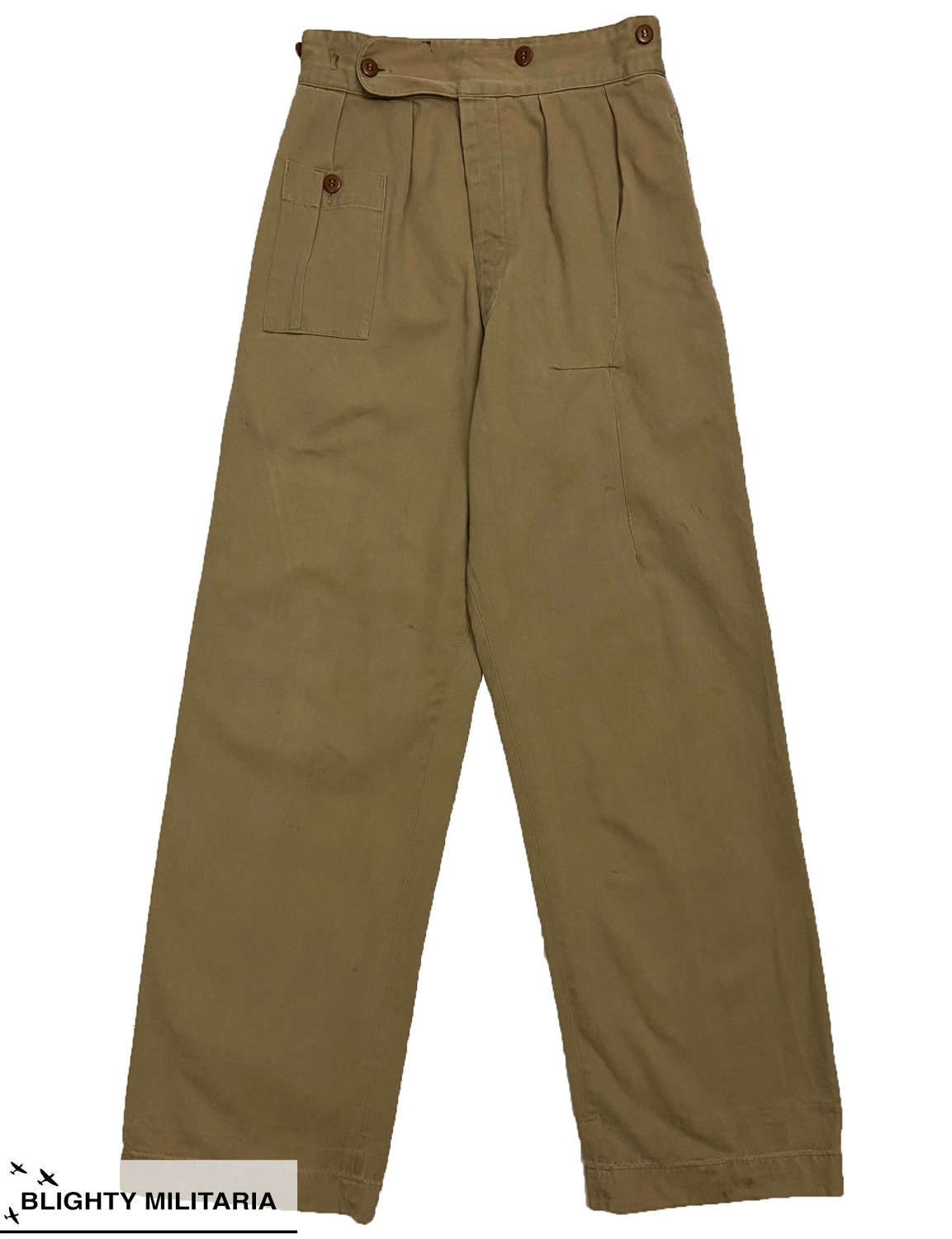 Original WW2 War Aid Khaki Drill Battledress Trousers