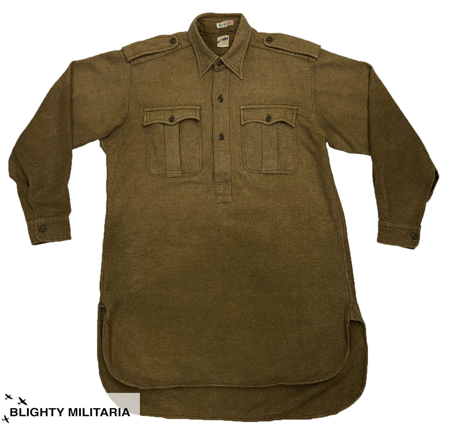 Original WW2 Canadian Army Ordinary Ranks Collared Shirt