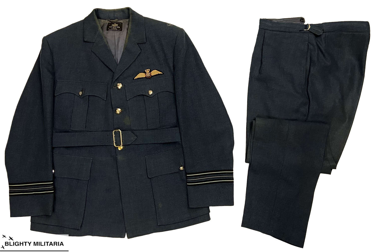 Original 1968 Dated RAF Officer's Service Dress Uniform by 'R E City'