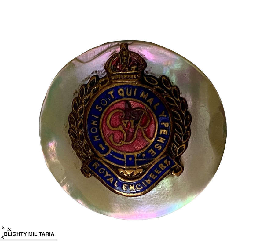 Original WW2 Period Royal Engineers Sweetheart Badge