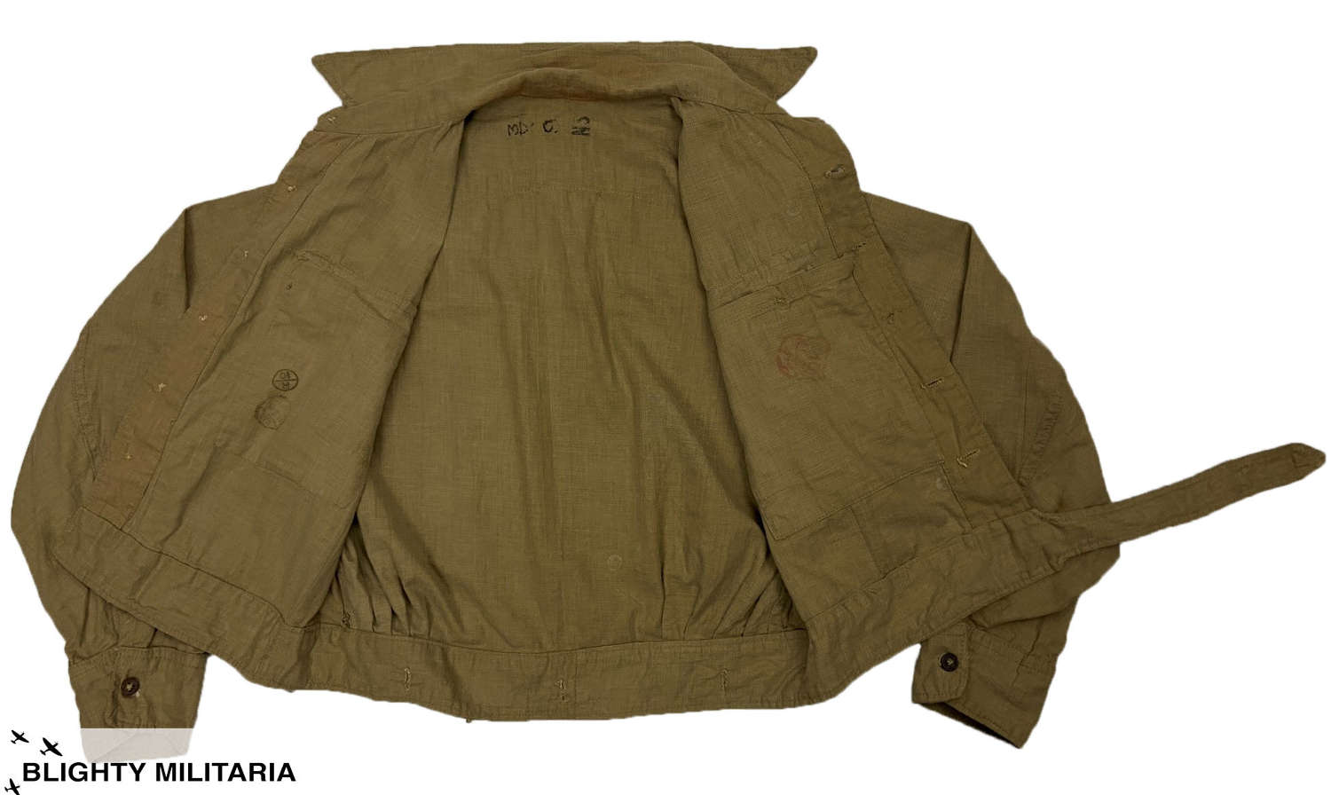 Originele 1944 Gedateerde Indiase gemaakt Kaki Drill Battledress Broek Kleding Gender-neutrale kleding volwassenen Broeken 