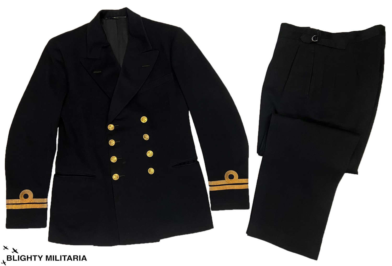 Original WW2 Royal Navy Officers Uniform - G N Loriston-Clarke