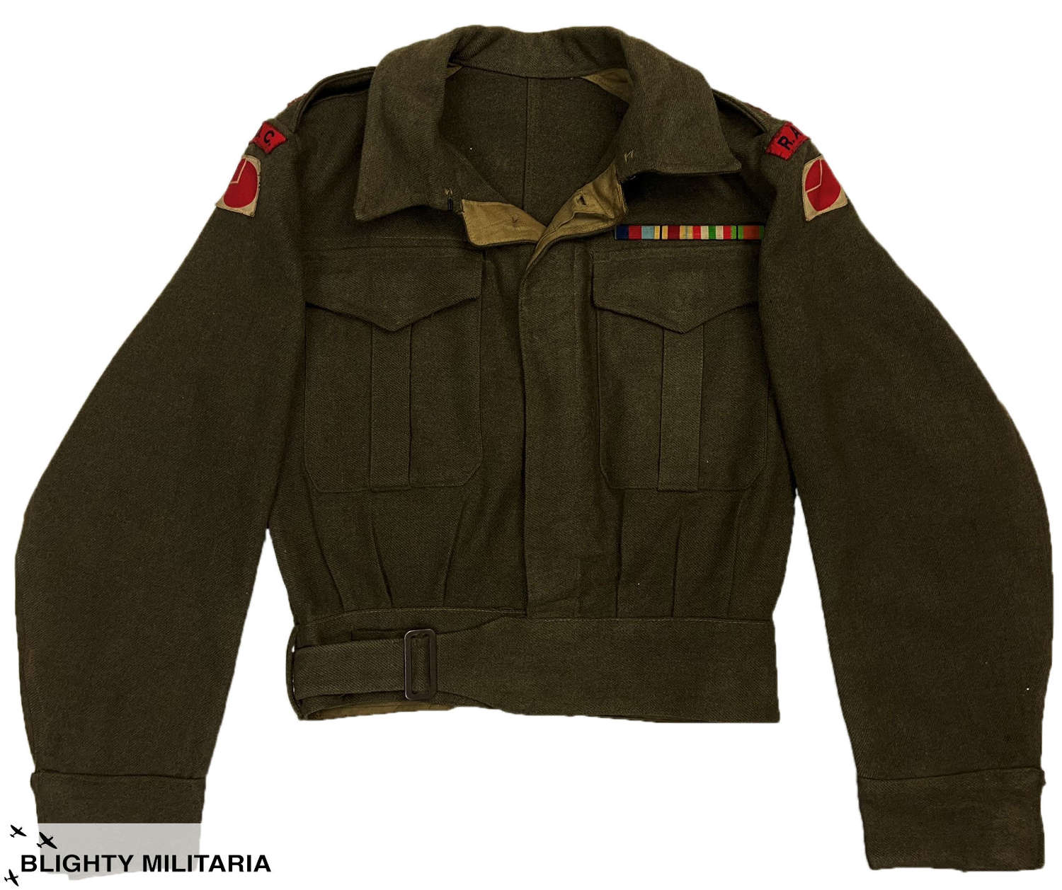 Original 1945 Dated British Army Officer's Battledress - Major Lowe