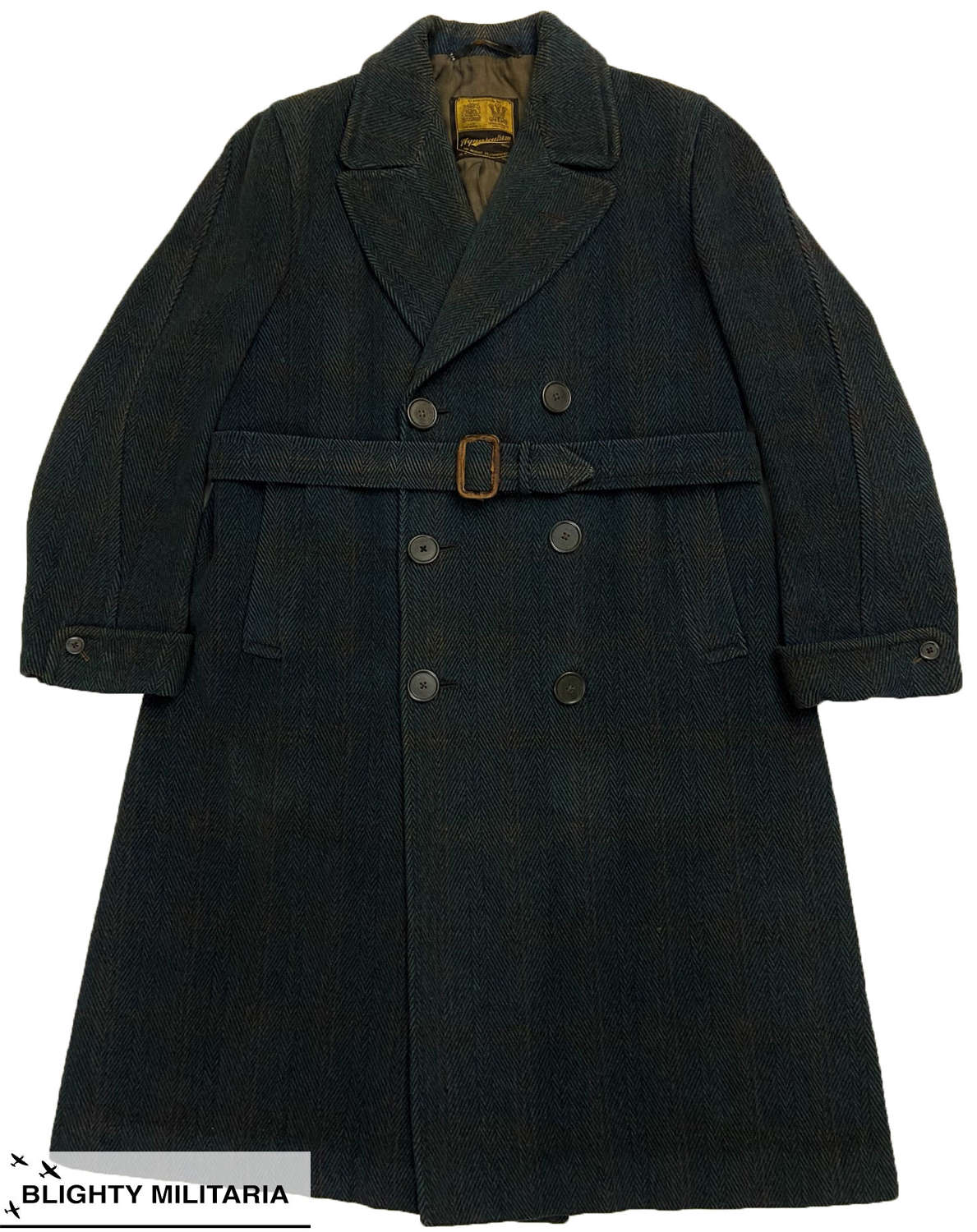 Rare Original 1930s Double Breasted Overcoat by 'Aquascutum'