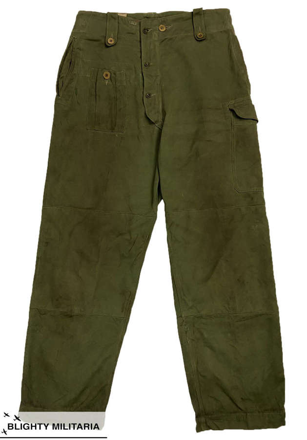 Rare Original 1953 Dated 1952 Pattern Combat Sateen Trousers - Size 8