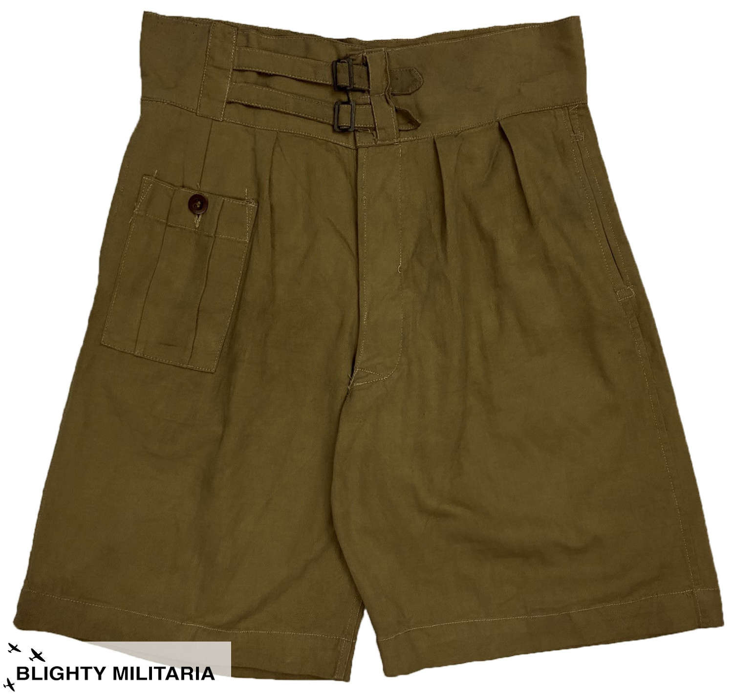 Original 1942 Pattern British Khaki Drill Shorts