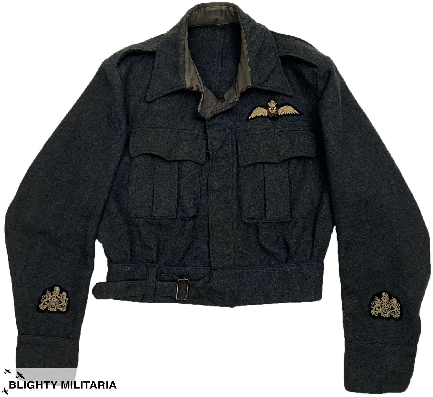 Original WW2 RAF War Service Dress Blouse with Pilot Insignia