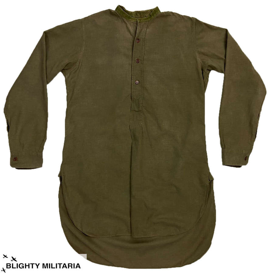 Original WW2 British Army Officers Brushed Cotton Shirt