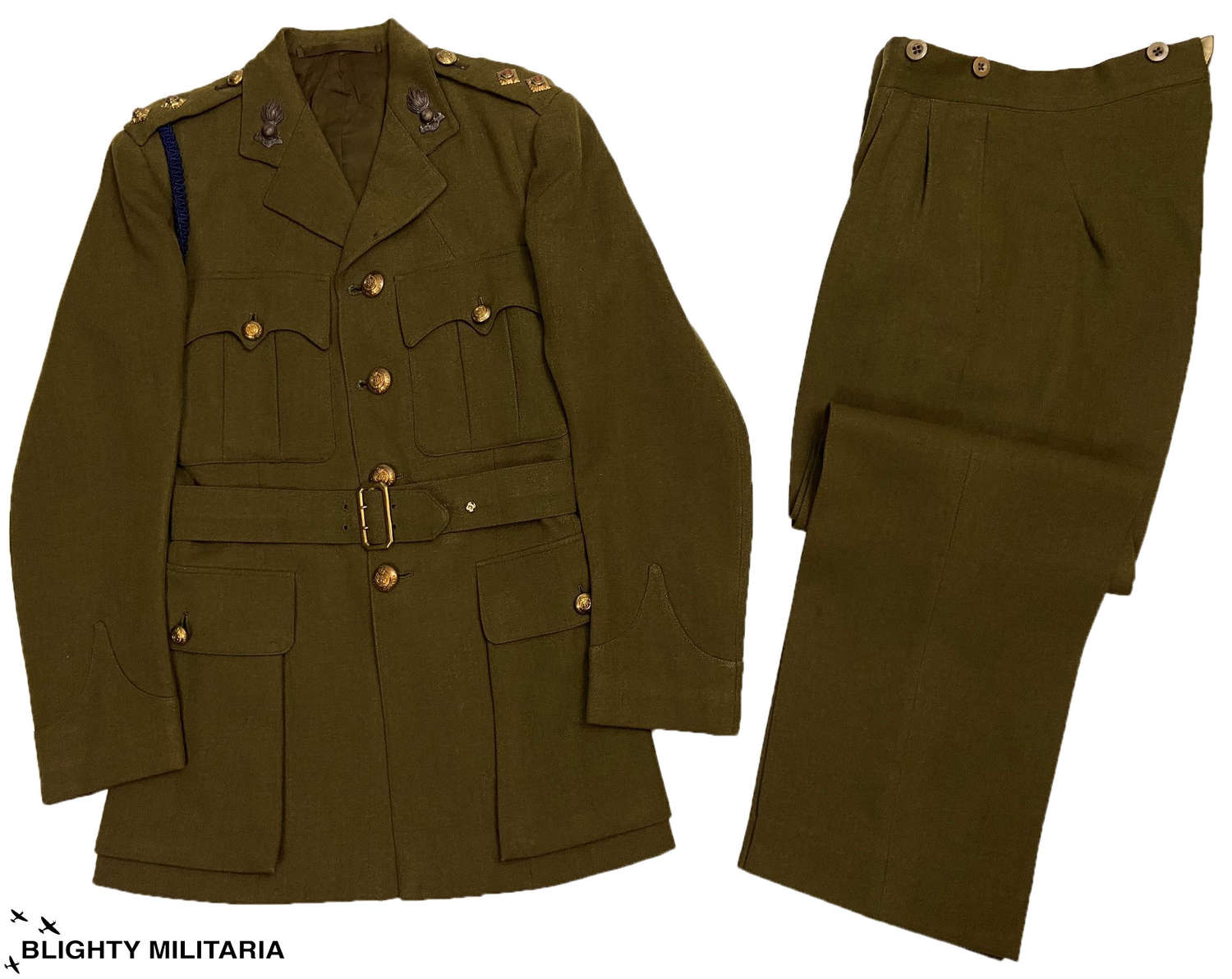 Original 1948 Dated British Army Officer's Service Dress Uniform