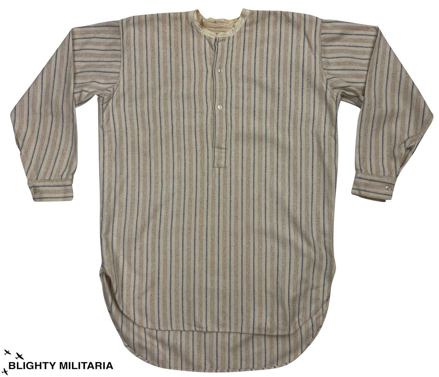 Original 1940s Men's Collarless Shirt by 'Alesco'