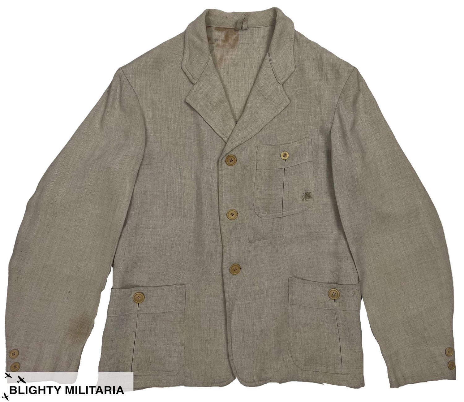 Original 1930s European Men's Summer Jacket - Size 36