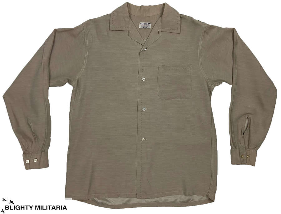 Original 1960s American Loop Collar Shirt by 'Clubman' - Size 36