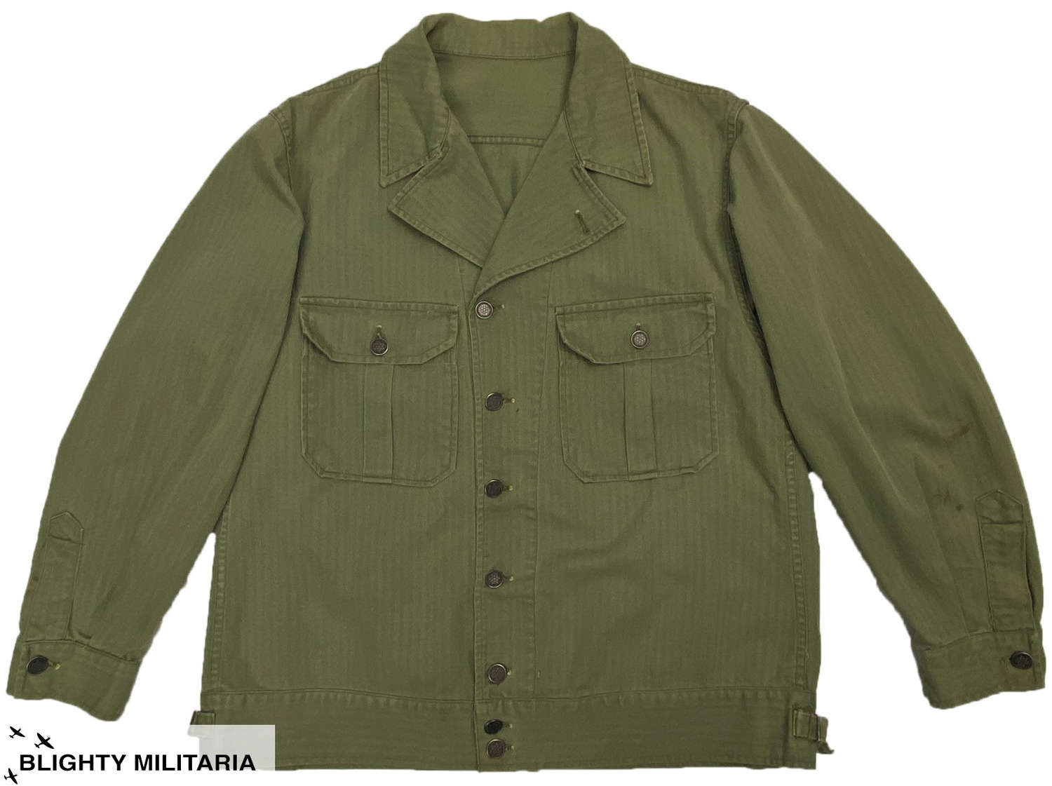 Original WW2 First Pattern US Army HBT Jacket