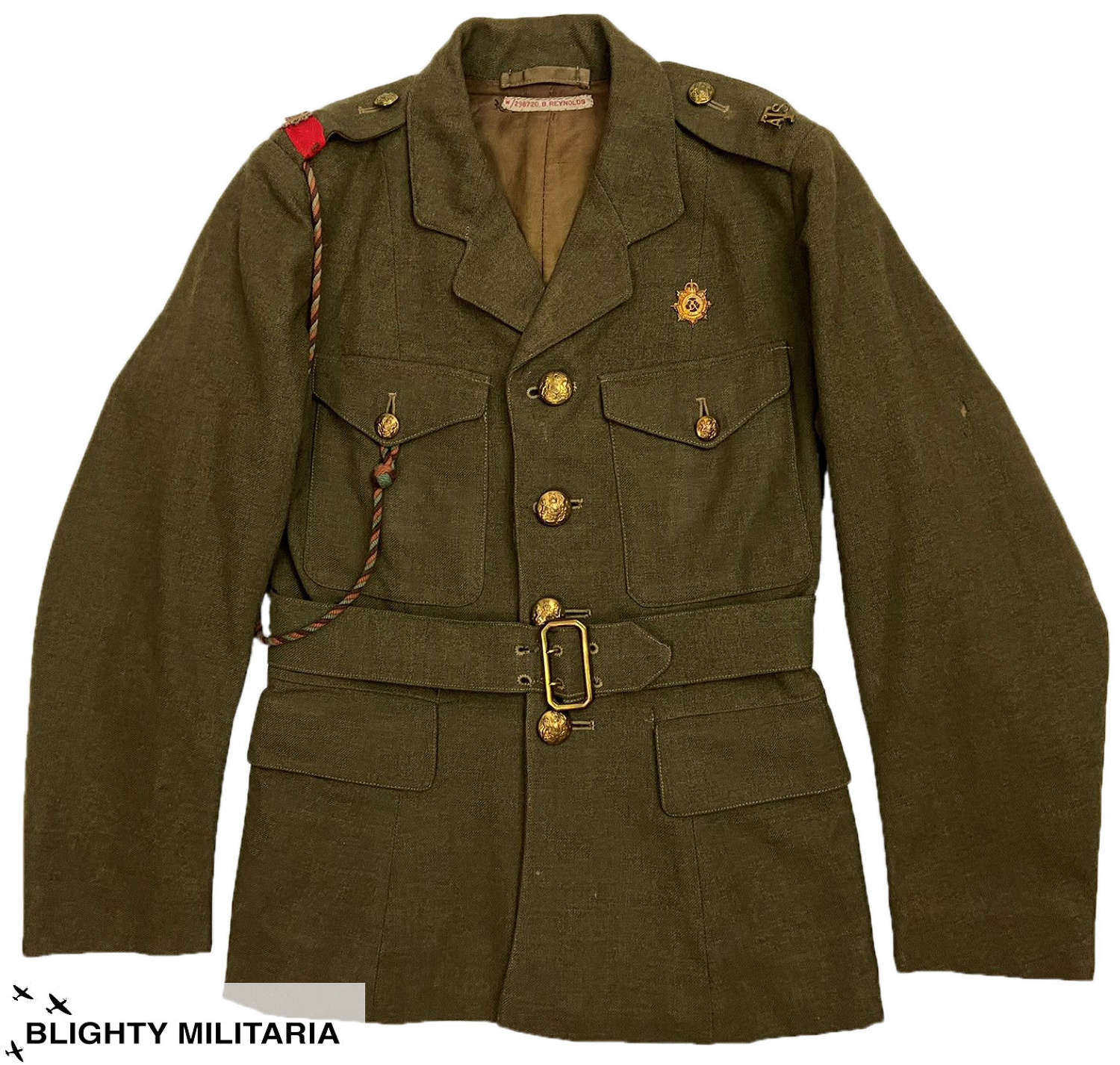 Original 1943 Dated ATS Service Dress Tunic