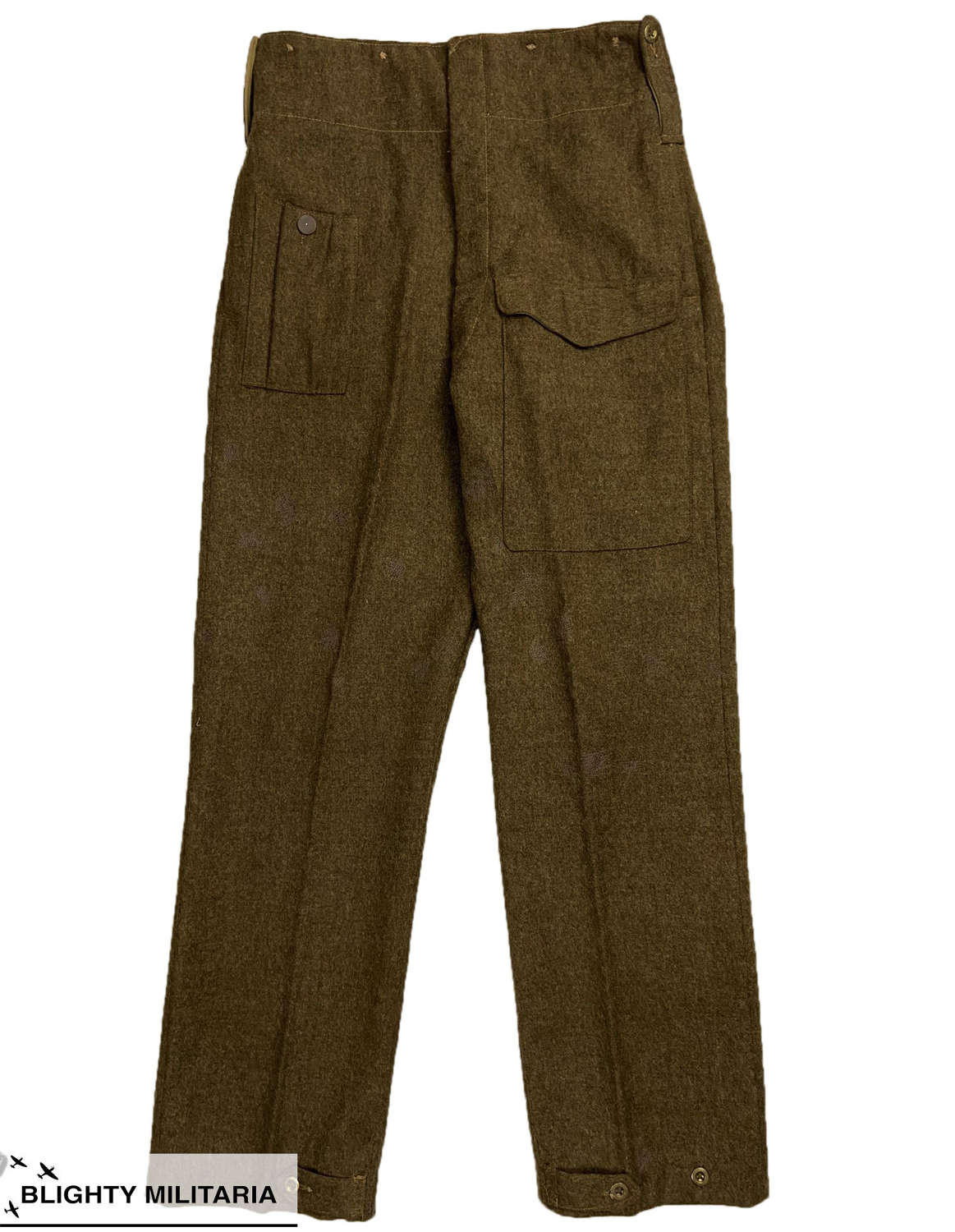 Original 1941 Dated British Army 1940 Pattern Battledress Trousers