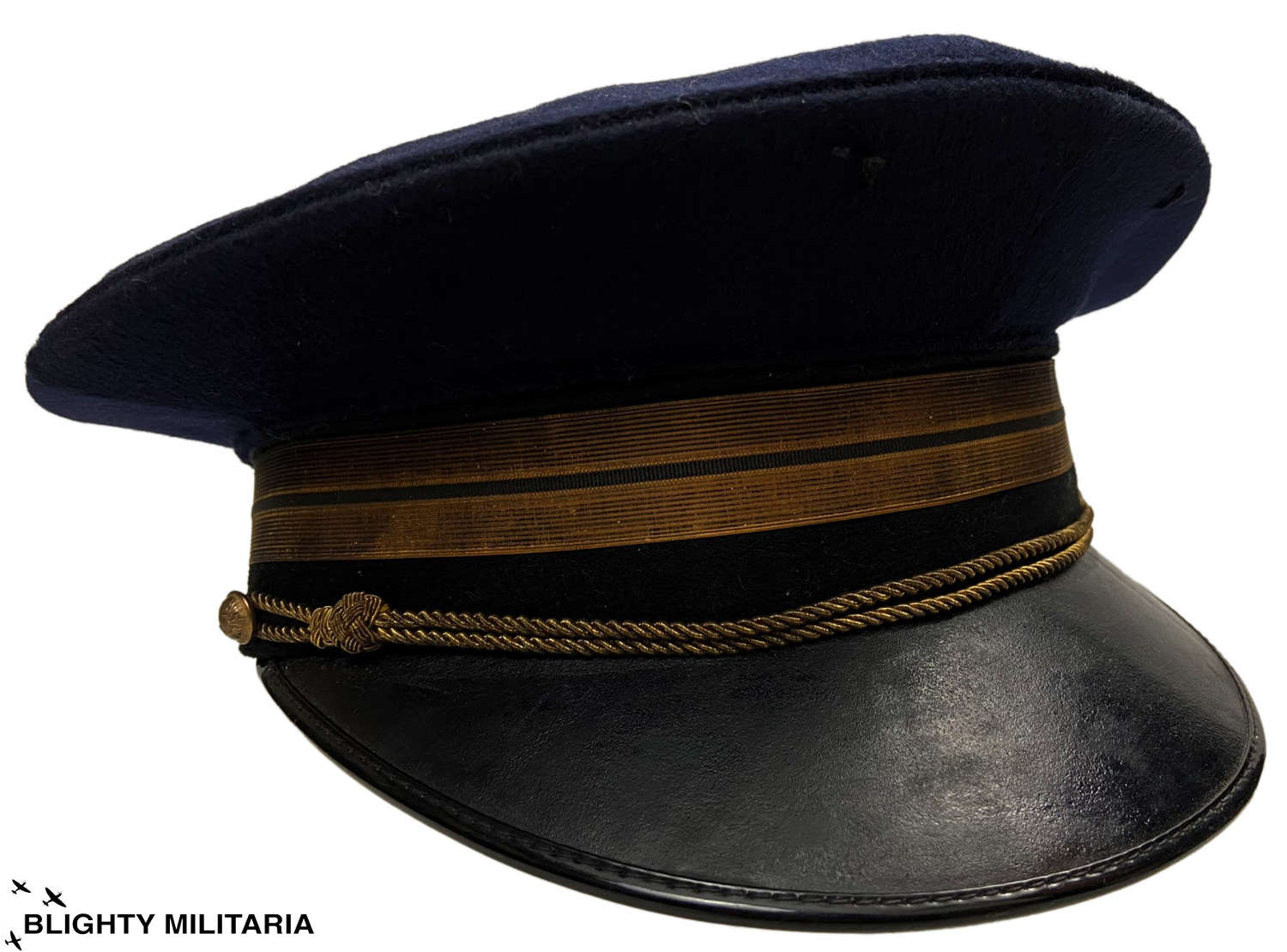 Original 1950s French Air Force Officers Peaked Cap