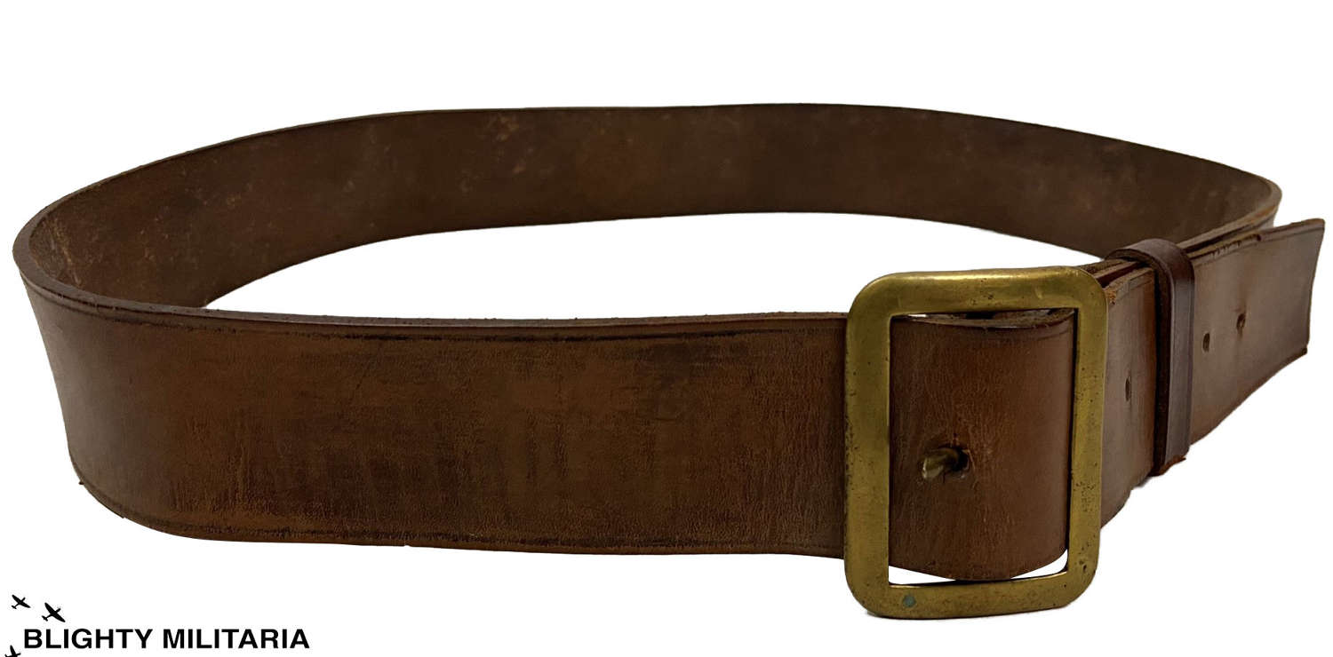 Original British Army 1903 Pattern Leather Belt